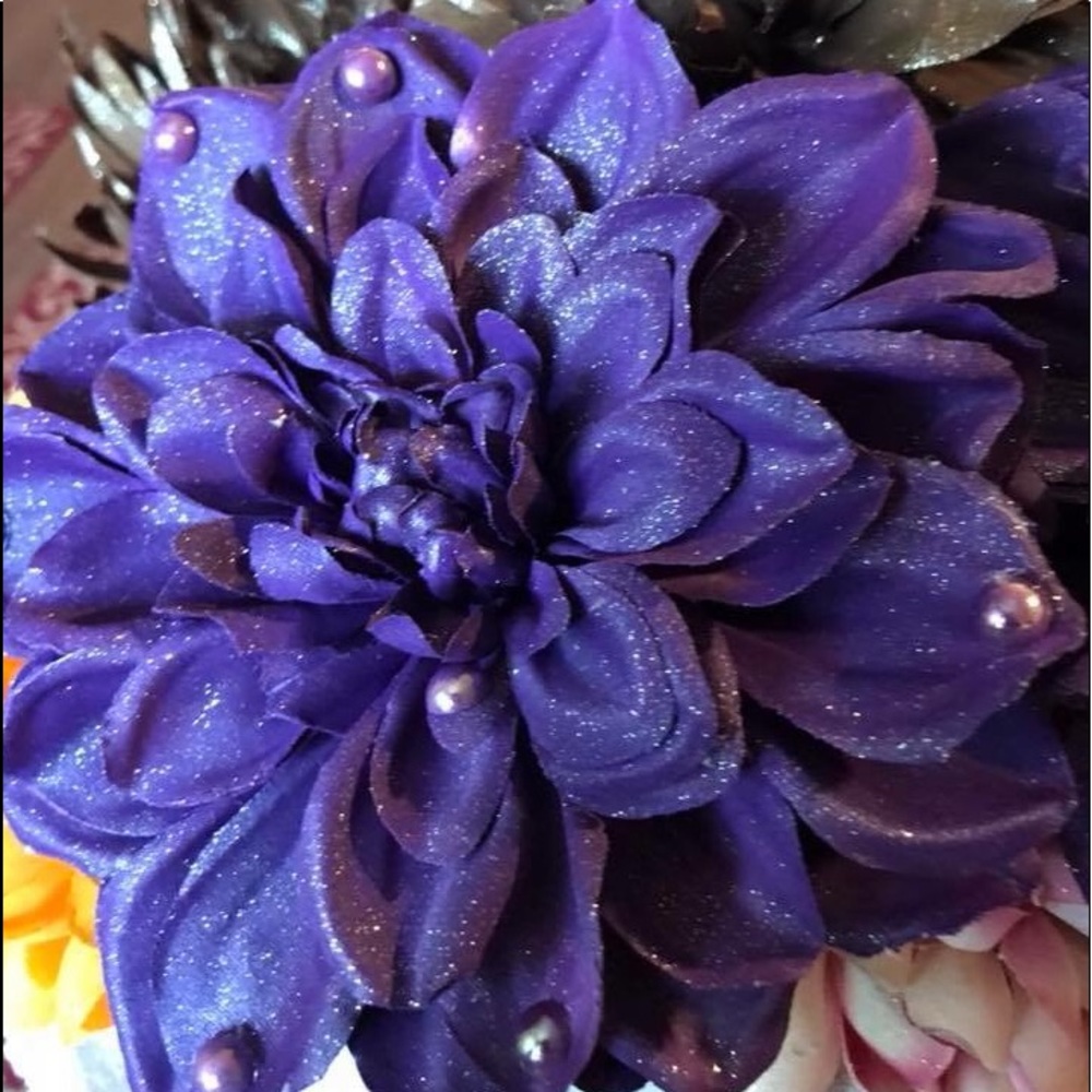 Beautiful handmade artificial flowers. Made by me.